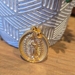 18K Gold Plated Virgin Mary of Guadalupe Pendant​​​​